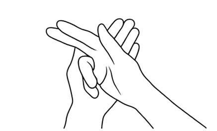 CS Charge hand sign